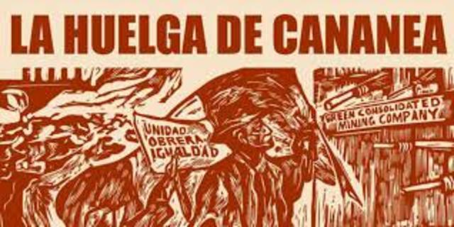 Huelga mineral en Cananea.