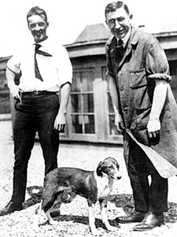 Frederick Banting y Charles Bent.