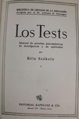Manual de pruebas pscometricas de inteligencia y de aptitudes.