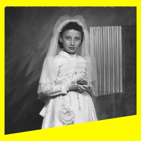 Primera comunión de la abuela de Nathalie.