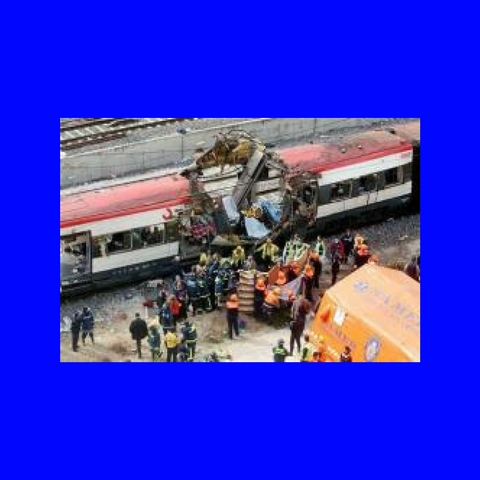 Atentado con bombas en trenes en Madrid