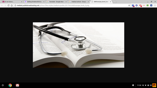 Me graduaré de la universidad. Me presentaré a la escuela de medicina. Yo seré un médico.