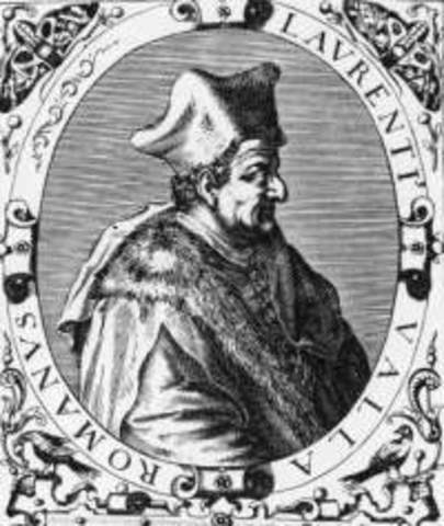 Lorenzo Valla. (1407-1457). Humanista italiano.
