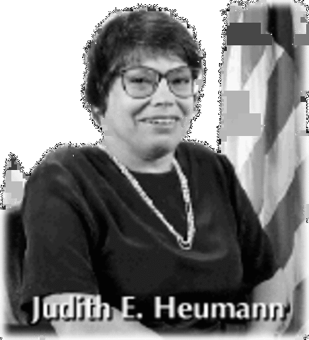 Judy Huemann speaks with reporters about the newly authorized Rehabilitation Act.