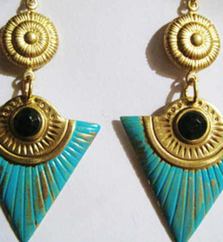 The First earrings made