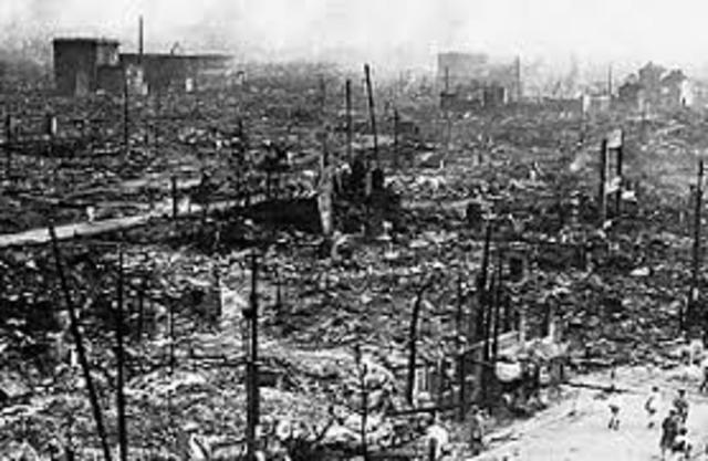 Earthquake in Tokyo kills 100000 people.