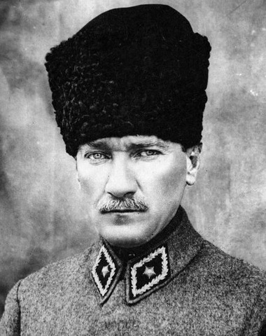 The Republic of Turkey is founded by Ataturk. He is named the first President of Turkey.
