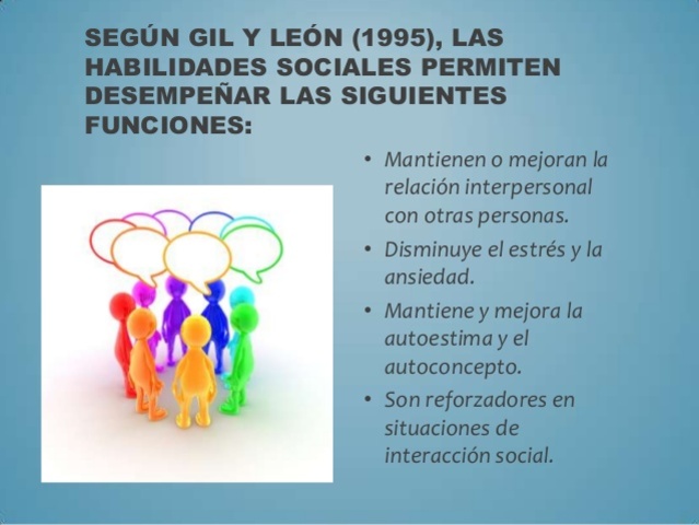 Funciones de las Habilidades Sociales