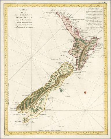 James Cook explored the New Zealand’s coastline