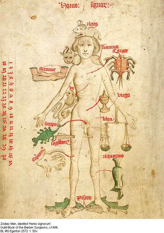 hombre del zodiaco medieval