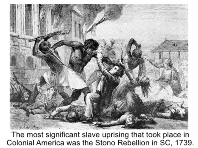 1739- The Stono Rebellion 278 years ago
