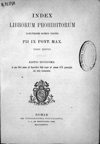 Primera promulgación del índice