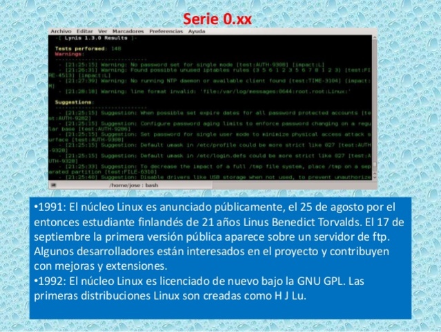 Linux Serie 0.xx (1991)