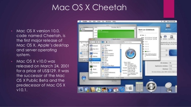 Año 2001, Windows XP, 2001: Mac OS X 10.0 “Cheetah”,2001: Mac OS X 10.1 “Puma”