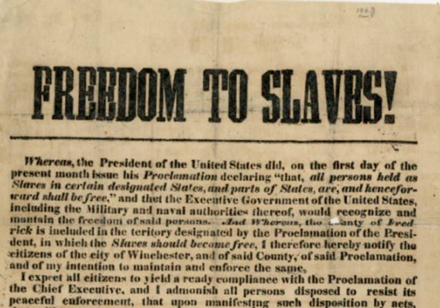 1861- Civil War and Emancipation