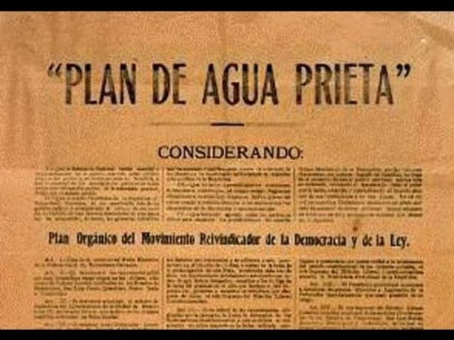 Plan of Agua Prieta