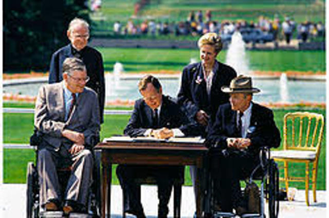 CONGRESS PASSES THE AMERICANS WITH DISABILITIES ACT