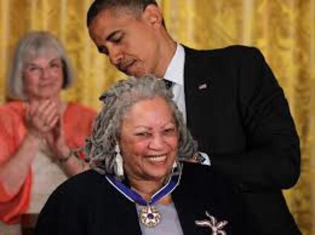 TONI MORRISON WINS NOBEL PRIZE FOR LITERATURE