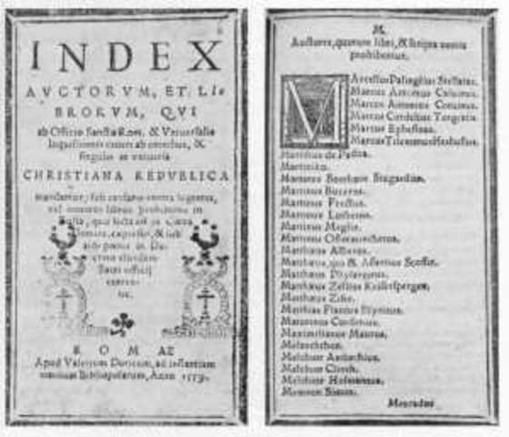 Secciones del índice