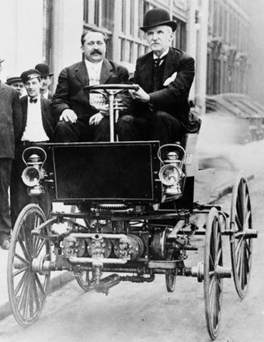 August 21, 1879 – American inventor George Baldwin files the first U.S. Patent for an automobile. This invention is more similar to a wagon with an internal combustion engine.