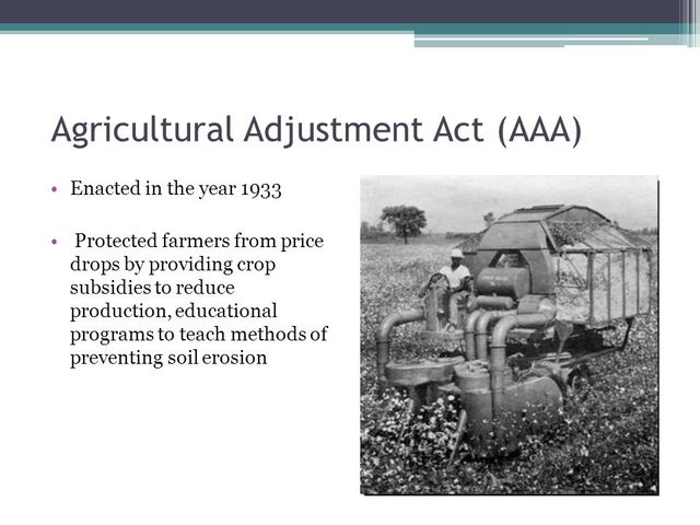 agricultural adjustment act