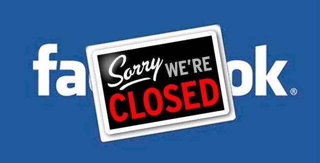 Prolongado cierre de facebook