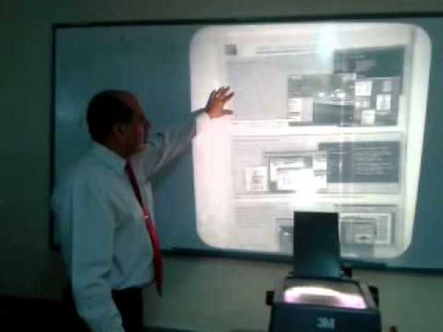 El proyector de acetato