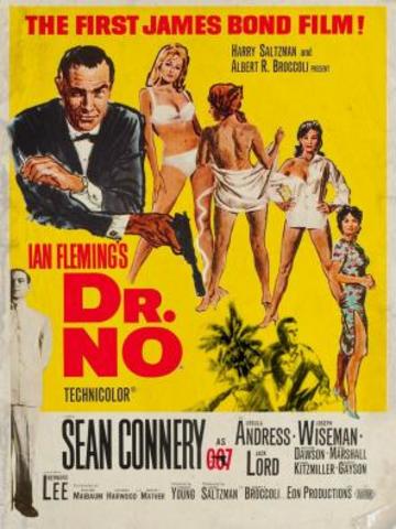 "Dr. No", the first James Bond movie, premieres