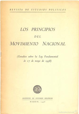 Ley Principios Movimiento Nacional