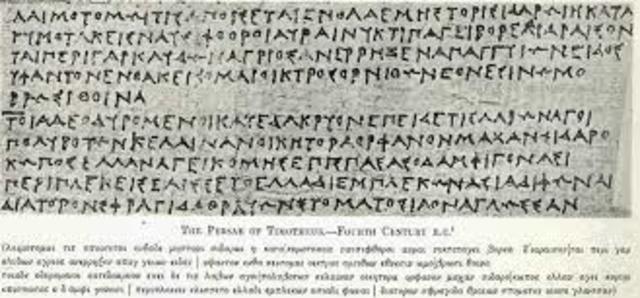 escritura helenística