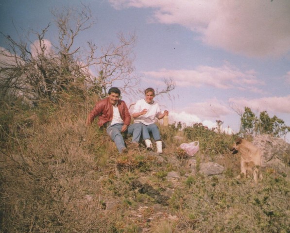 Volvi con mis padres.