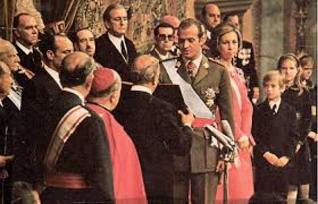 Proclamación Juan Carlos I como rey de España