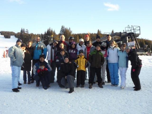 Finalización de la escuela de SKI en Canadá