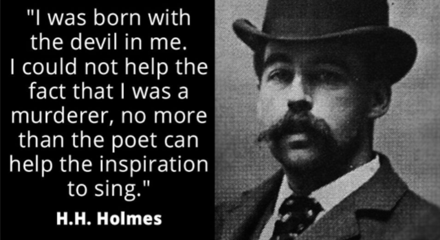 Book event: Chamberlin was the first to claim Holmes was a criminal