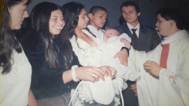 Mi bautizo, tenia 2 meses y medio.