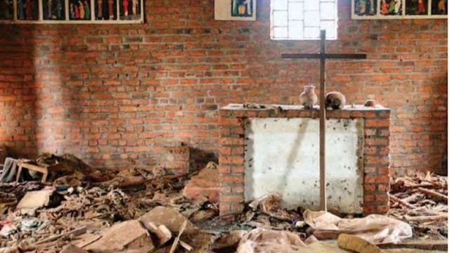 Novel (The author visits a murder scene from the genocide)