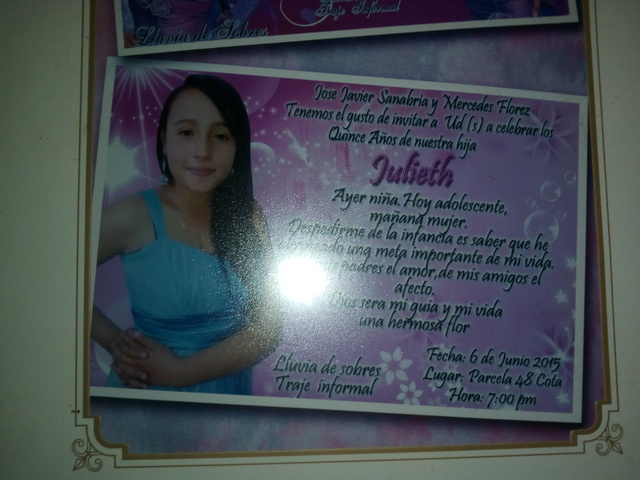 el día de mis 15 años