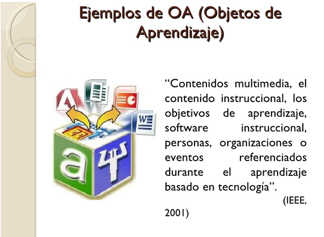 Objetos de aprendizaje