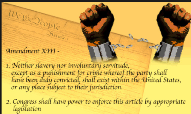 End of the Civil War and 13th Amendment abolishes slavery