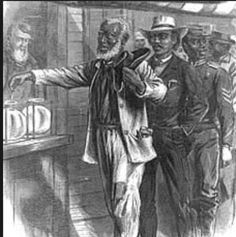 15th Amendment gives minority males the right to vote