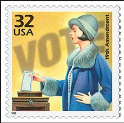 19th Amendment grants that women have a right to vote