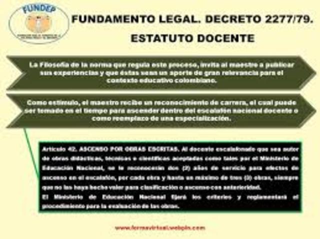 ESTATUTO DOCENTE 2277.
