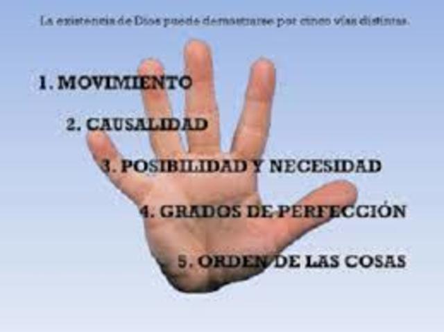 CINCO VIAS DE LA EXISTENCIA DE DIOS