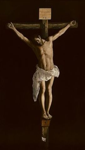Francisco de Zurbarán-Cristo en la cruz