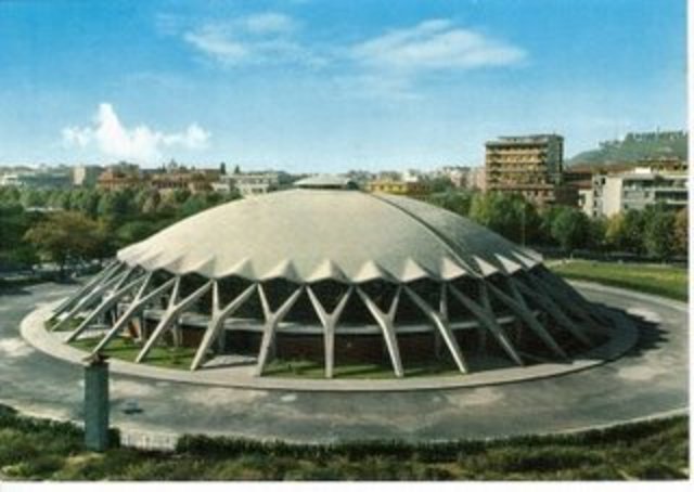 Palacio de los deportes de Roma.