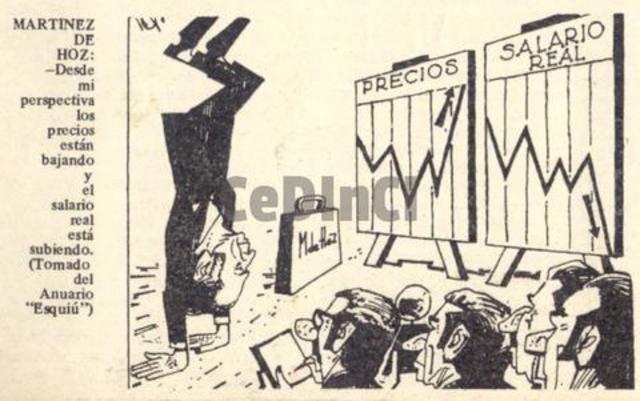 1977. Videla designa como Ministro de Economía a Martínez de Oz.