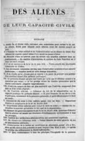 Assistance aux aliénés