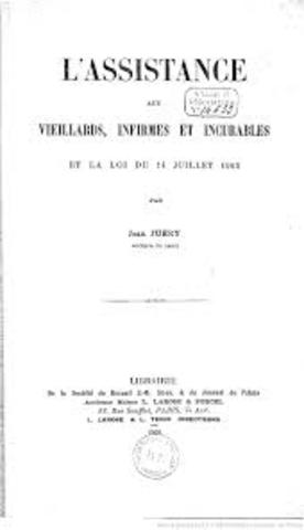 Assistance aux vieillard, infirmes et incurables