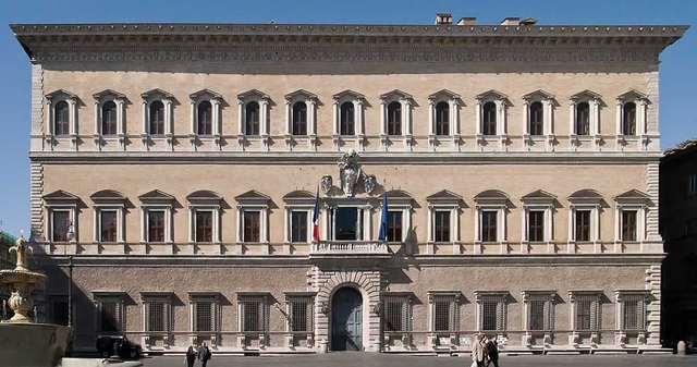 Renesans Pałac Pallazzo Farnese w Rzymie