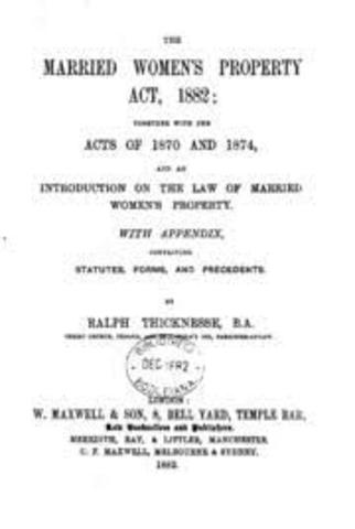 Married Women's Property Act